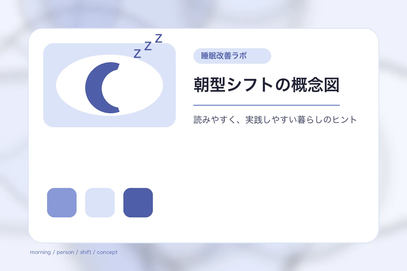 朝型シフトの概念図
